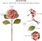 4Pcs Real Touch Vintage Artificial Hydrangeas - 21" Long Stem Faux Flowers in Yellow & Pink - Boho Fall Floral Stems for Wedding Bouquets, Centerpieces, Baby Showers, and Home Table Decor